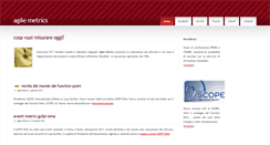 Desktop Screenshot of agilemetrics.it